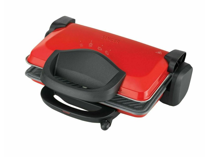 SINGER CG-1800 Τοστιέρα Γκριλιέρα με Αποσπώμενες Πλάκες 1800W Κόκκινη 0040167 SINGER CG-1800 Τοστιέρα Γκριλιέρα με Αποσπώμενες Πλάκες 1800W Κόκκινη 0040167
