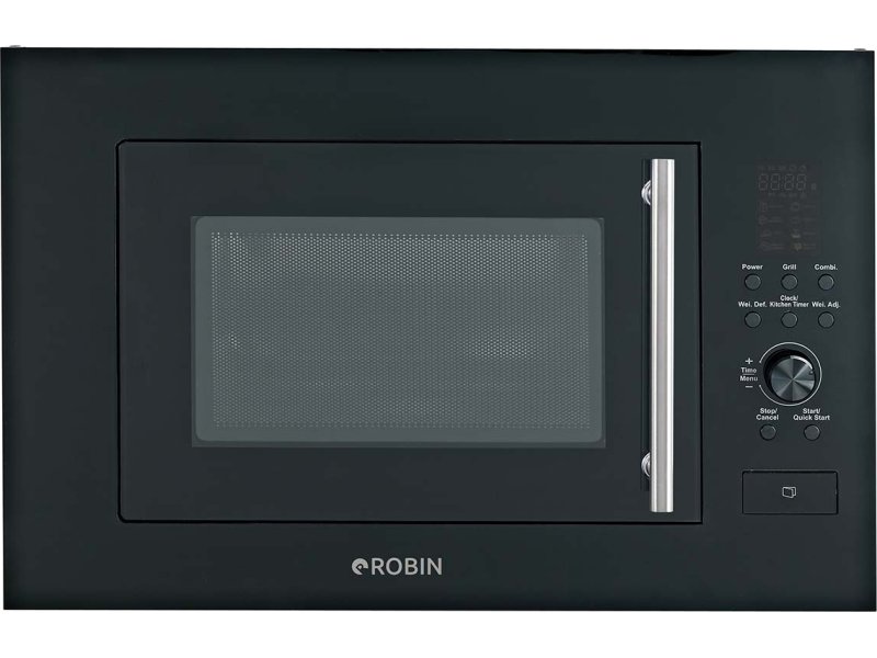 ROBIN CW-850 Εντοιχιζόμενος Φούρνος Μικροκυμάτων με Grill 25lt Μαύρος 0040175 ROBIN CW-850 Εντοιχιζόμενος Φούρνος Μικροκυμάτων με Grill 25lt Μαύρος 0040175