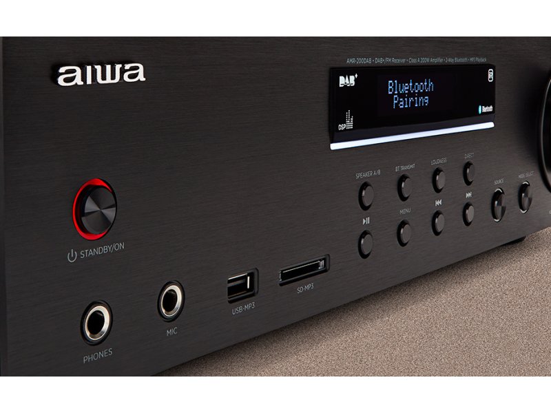 AIWA AMR-200DAB/BK Τελικός Ενισχυτής Hi-Fi Stereo 100W/4Ω Μαύρος 0040222 AIWA AMR-200DAB/BK Τελικός Ενισχυτής Hi-Fi Stereo 100W/4Ω Μαύρος 0040222
