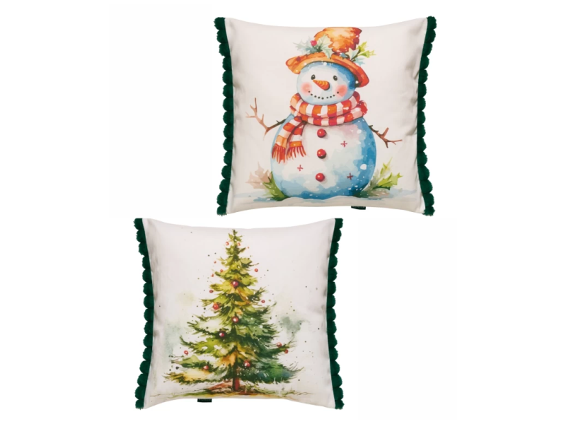 KENTIA Snow 2421 Μαξιλαροθήκη Διακοσμητική Σετ 2 Τεμ (50Χ50) 0040256 KENTIA Snow 2421 Μαξιλαροθήκη Διακοσμητική Σετ 2 Τεμ (50Χ50) 0040256