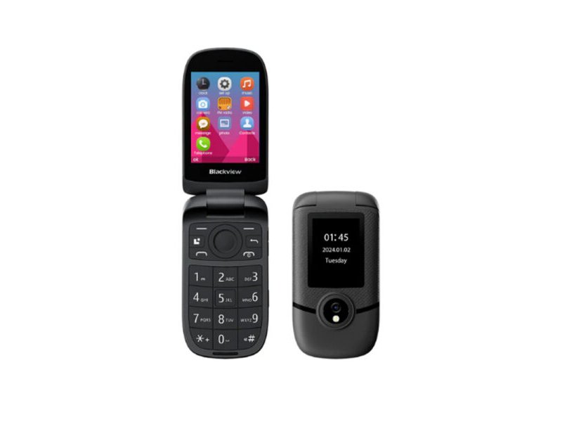 BLACKVIEW 4G DUAL-SCREEN FLIP PHONE (48MB+128MB) MIDNIGHT BLACK 0040490 BLACKVIEW 4G DUAL-SCREEN FLIP PHONE (48MB+128MB) MIDNIGHT BLACK 0040490
