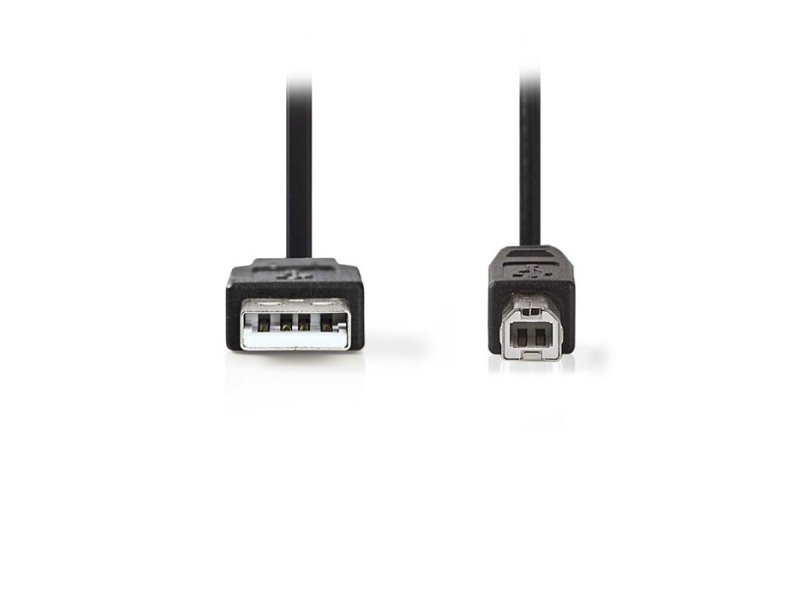 NEDIS CCGB60100BK20 USB 2.0 Καλώδιο Α αρσ - Β Αρσ 2.0m Μαύρο 0040785 NEDIS CCGB60100BK20 USB 2.0 Καλώδιο Α αρσ - Β Αρσ 2.0m Μαύρο 0040785