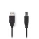 NEDIS CCGB60100BK20 USB 2.0 Καλώδιο Α αρσ - Β Αρσ 2.0m Μαύρο 0040785 NEDIS CCGB60100BK20 USB 2.0 Καλώδιο Α αρσ - Β Αρσ 2.0m Μαύρο 0040785