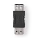 NEDIS CCGB60900BK USB 2.0 TYPE A Αντάπτορας 480Mbps Μαύρο 0040786 NEDIS CCGB60900BK USB 2.0 TYPE A Αντάπτορας 480Mbps Μαύρο 0040786