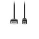 NEDIS CCGL60100BK20 USB 2.0 Καλώδιο USB-A Αρσ USB-B Αρσ 10W 2.00m Μαύρο 0040789 NEDIS CCGL60100BK20 USB 2.0 Καλώδιο USB-A Αρσ USB-B Αρσ 10W 2.00m Μαύρο 0040789