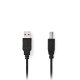 NEDIS CCGL60100BK20 USB 2.0 Καλώδιο USB-A Αρσ USB-B Αρσ 10W 2.00m Μαύρο 0040789 NEDIS CCGL60100BK20 USB 2.0 Καλώδιο USB-A Αρσ USB-B Αρσ 10W 2.00m Μαύρο 0040789