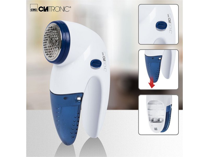 CLATRONIC CL TC 3759 Αποχνουδωτής υφασμάτων με ενσωματωμένο κύκλωμα ασφαλείας, σε λευκό / μπλε χρώμα 0040796 CLATRONIC CL TC 3759 Αποχνουδωτής υφασμάτων με ενσωματωμένο κύκλωμα ασφαλείας, σε λευκό / μπλε χρώμα 0040796