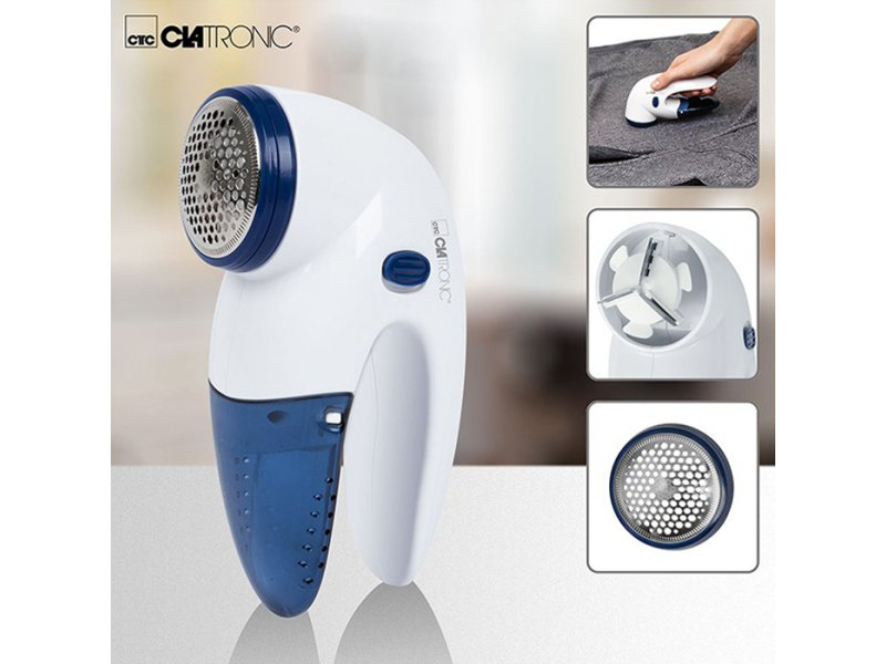CLATRONIC CL TC 3759 Αποχνουδωτής υφασμάτων με ενσωματωμένο κύκλωμα ασφαλείας, σε λευκό / μπλε χρώμα 0040796 CLATRONIC CL TC 3759 Αποχνουδωτής υφασμάτων με ενσωματωμένο κύκλωμα ασφαλείας, σε λευκό / μπλε χρώμα 0040796