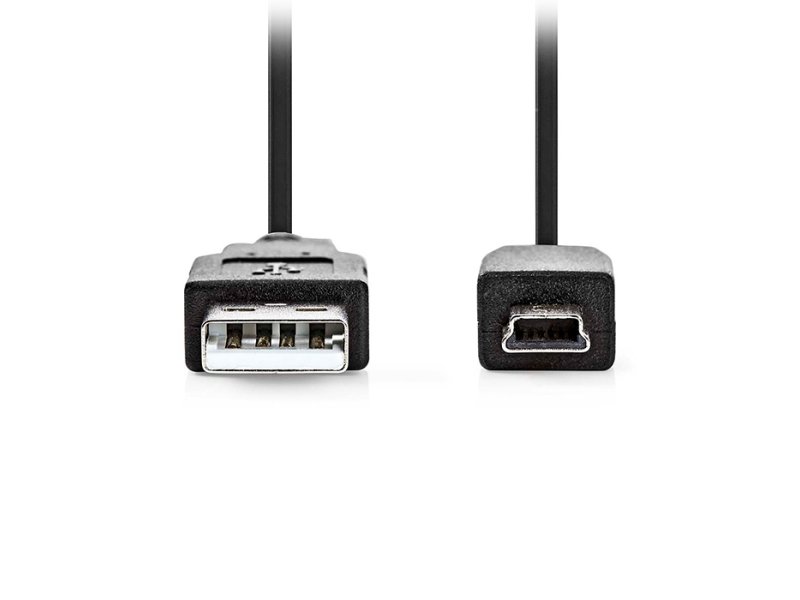 NEDIS CCGL60300BK20 Καλώδιο USB High-Speed A αρσ. - Mini USB 5-pin αρσ., 2.00m σε μαύρο χρώμα 0040798 NEDIS CCGL60300BK20 Καλώδιο USB High-Speed A αρσ. - Mini USB 5-pin αρσ., 2.00m σε μαύρο χρώμα 0040798