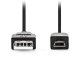 NEDIS CCGL60300BK20 Καλώδιο USB High-Speed A αρσ. - Mini USB 5-pin αρσ., 2.00m σε μαύρο χρώμα 0040798 NEDIS CCGL60300BK20 Καλώδιο USB High-Speed A αρσ. - Mini USB 5-pin αρσ., 2.00m σε μαύρο χρώμα 0040798