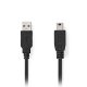 NEDIS CCGL60300BK20 Καλώδιο USB High-Speed A αρσ. - Mini USB 5-pin αρσ., 2.00m σε μαύρο χρώμα 0040798 NEDIS CCGL60300BK20 Καλώδιο USB High-Speed A αρσ. - Mini USB 5-pin αρσ., 2.00m σε μαύρο χρώμα 0040798