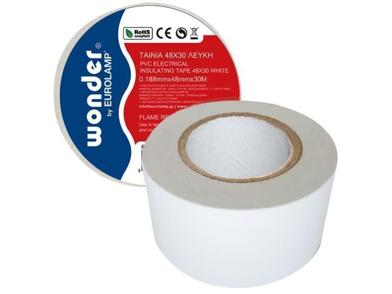 EUROLAMP 147-34032 Ταινία 48Χ20 Λευκή 0040821 EUROLAMP 147-34032 Ταινία 48Χ20 Λευκή 0040821