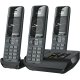GIGASET Comfort 520A Trio - 3 ασύρματα τηλέφωνα DECT με αυτόματο τηλεφωνητή -Λειτουργία hands-free - Προστασία κλήσεων, Titanium-Black 0040831 GIGASET Comfort 520A Trio - 3 ασύρματα τηλέφωνα DECT με αυτόματο τηλεφωνητή -Λειτουργία hands-free - Προστασία κλήσεων, Titanium-Black 0040831