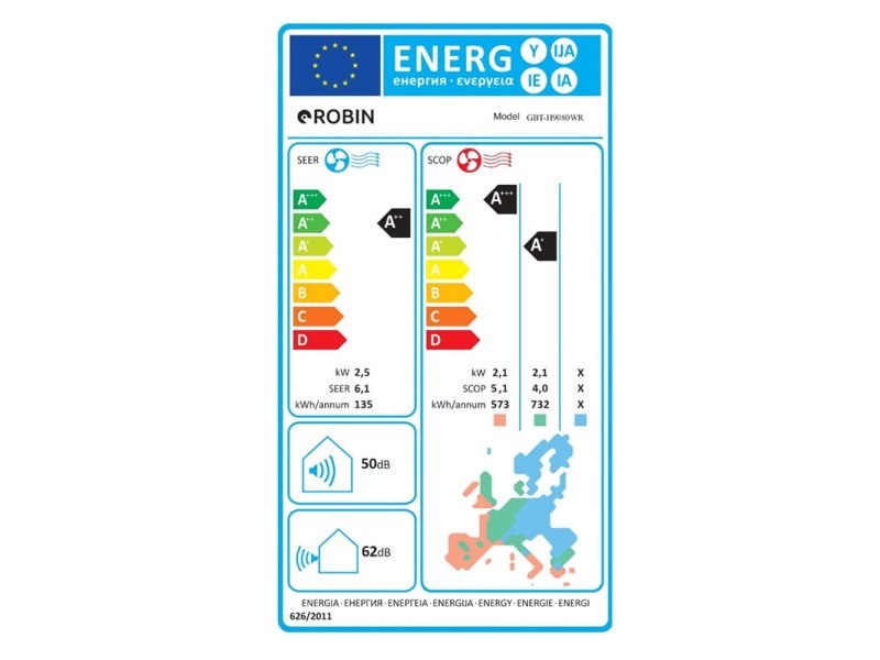 ROBIN CLS-H9080WF Κλιματιστικό Inverter 9000 BTU A++/A+ 0040845 ROBIN CLS-H9080WF Κλιματιστικό Inverter 9000 BTU A++/A+ 0040845