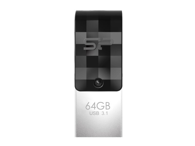 SILICON POWER Mobile C31 64GB USB 3.1 Stick με σύνδεση USB-A & USB-C Μαύρο 0040918 SILICON POWER Mobile C31 64GB USB 3.1 Stick με σύνδεση USB-A & USB-C Μαύρο 0040918