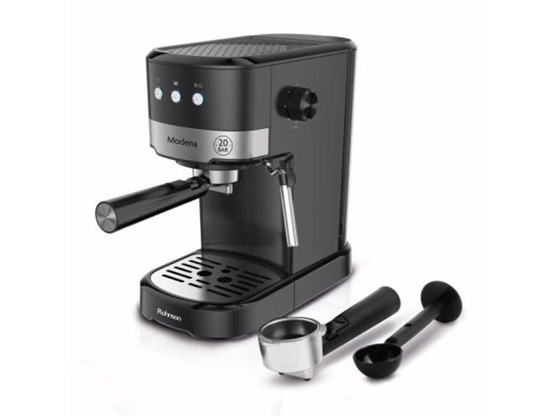 Rohnson Modena R-98012 Μηχανή Espresso 1100W Πίεσης 20bar Μαύρη 0040985 Rohnson Modena R-98012 Μηχανή Espresso 1100W Πίεσης 20bar Μαύρη 0040985