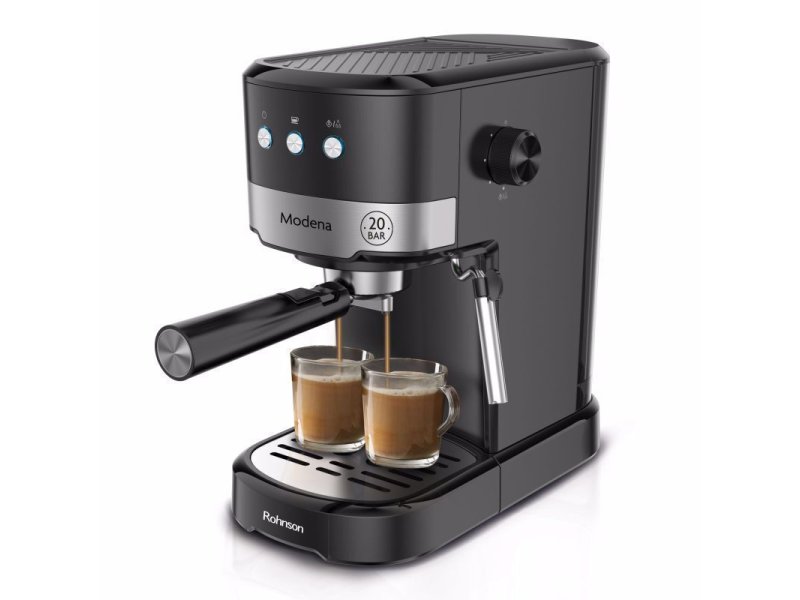 Rohnson Modena R-98012 Μηχανή Espresso 1100W Πίεσης 20bar Μαύρη 0040985 Rohnson Modena R-98012 Μηχανή Espresso 1100W Πίεσης 20bar Μαύρη 0040985