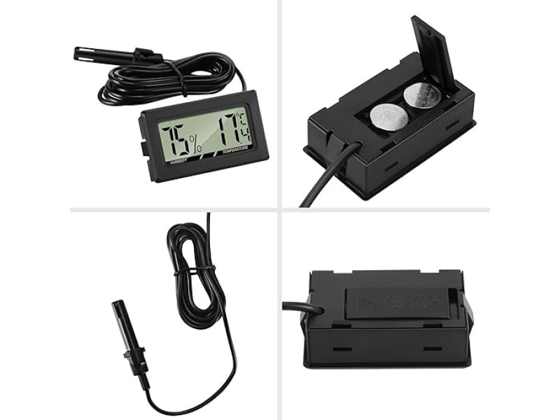 THLEVEL 41112200 Mini LCD Ψηφιακό Θερμόμετρο-Υγρόμετρο Θερμοκρασίας με Εξωτερικό Αισθητήρα για Ψυγειοκαταψύκτη 0041013 THLEVEL 41112200 Mini LCD Ψηφιακό Θερμόμετρο-Υγρόμετρο Θερμοκρασίας με Εξωτερικό Αισθητήρα για Ψυγειοκαταψύκτη 0041013