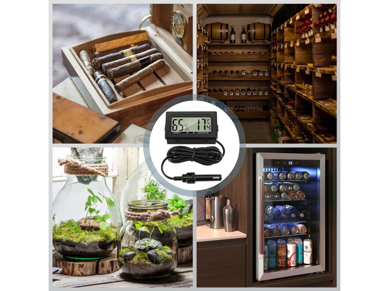 THLEVEL 41112200 Mini LCD Ψηφιακό Θερμόμετρο-Υγρόμετρο Θερμοκρασίας με Εξωτερικό Αισθητήρα για Ψυγειοκαταψύκτη 0041013 THLEVEL 41112200 Mini LCD Ψηφιακό Θερμόμετρο-Υγρόμετρο Θερμοκρασίας με Εξωτερικό Αισθητήρα για Ψυγειοκαταψύκτη 0041013