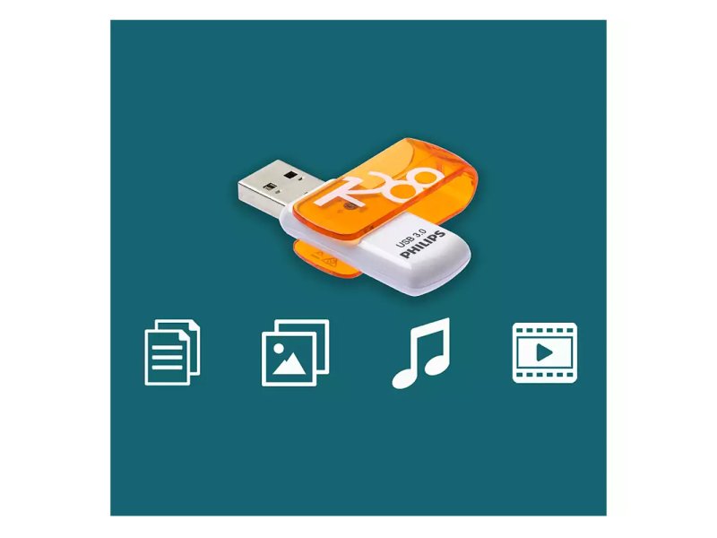 PHILIPS Vivid Edition 128GB USB3.0 USB Flash Drive 0041015 PHILIPS Vivid Edition 128GB USB3.0 USB Flash Drive 0041015