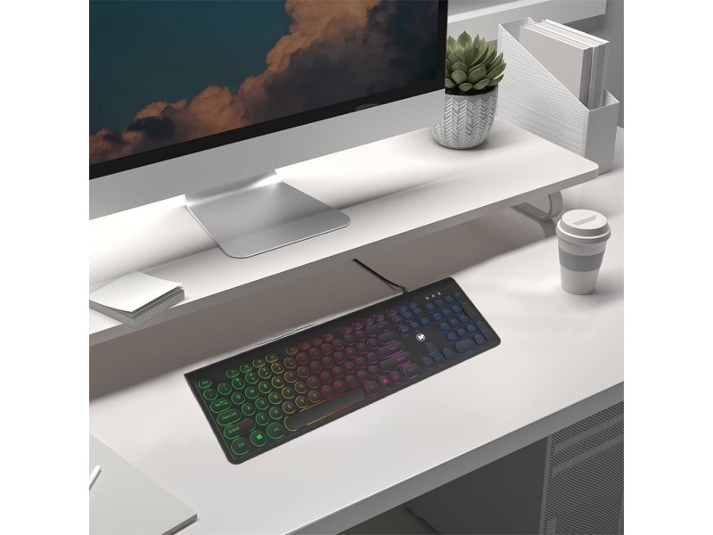 LAMTECH LAM113058 Rainbow Gaming Ενσύρματο Πληκτρολόγιο με RGB φωτισμό 0041019 LAMTECH LAM113058 Rainbow Gaming Ενσύρματο Πληκτρολόγιο με RGB φωτισμό 0041019