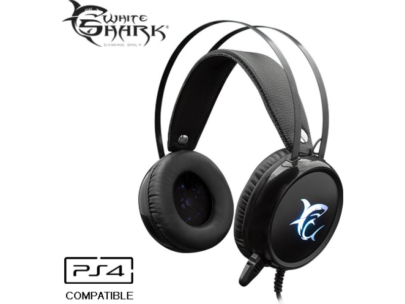 WHITE SHARK GH-1947 Margay On Ear Gaming Headset with Connection 2x3.5mm / USB 0041022 WHITE SHARK GH-1947 Margay On Ear Gaming Headset with Connection 2x3.5mm / USB 0041022