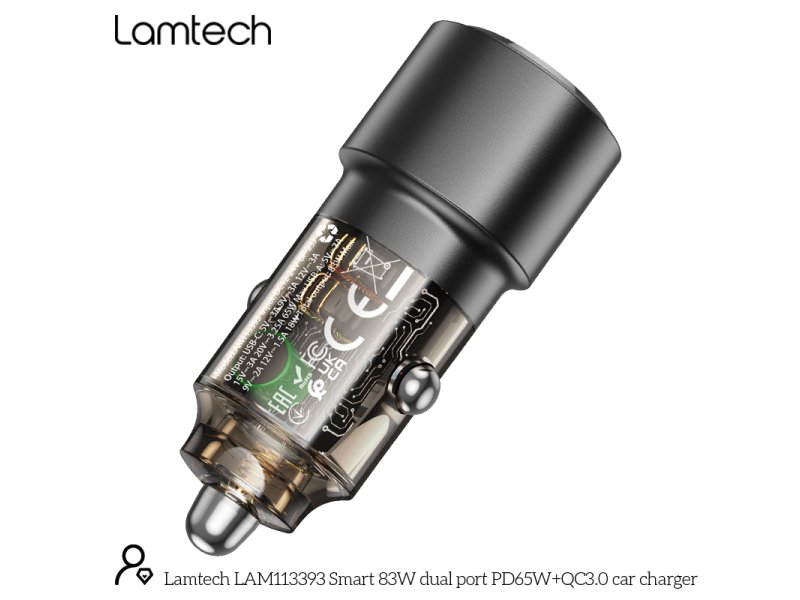 LAMTECH LAM113393 Φορτιστής Αυτοκινήτου με θύρα USB 0041025 LAMTECH LAM113393 Φορτιστής Αυτοκινήτου με θύρα USB 0041025
