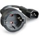 CABLEXPERT PC-SFC14M-01 Schuko Cable 0.15m Black 0041036 CABLEXPERT PC-SFC14M-01 Schuko Cable 0.15m Black 0041036
