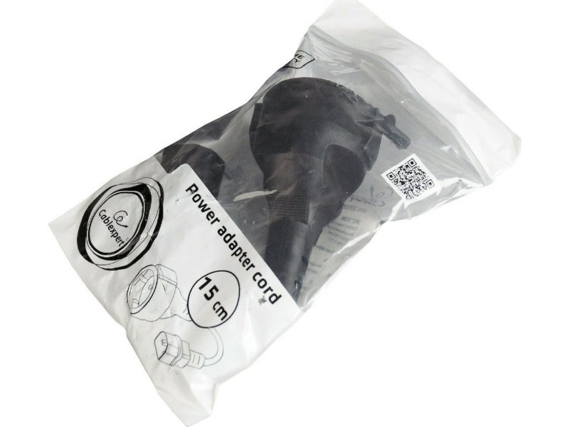 CABLEXPERT PC-SFC14M-01 Schuko Cable 0.15m Black 0041036 CABLEXPERT PC-SFC14M-01 Schuko Cable 0.15m Black 0041036