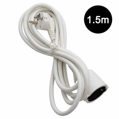 LAMTECH LAM111894 Μπαλαντέζα Προέκταση Καλωδίου με Μήκος 1.5m Λευκή 0041037