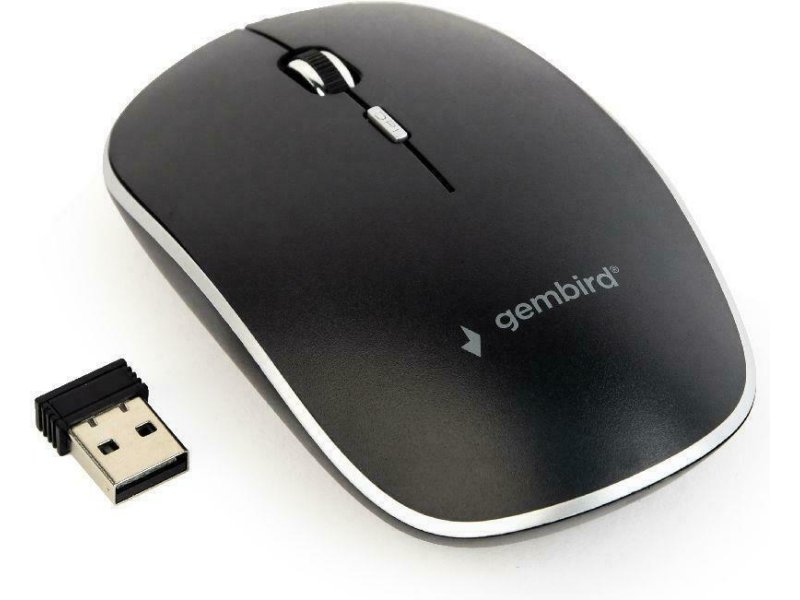 GEMBIRD MUSW-4BS-01 Ασύρματο Ποντίκι Μαύρο 0041070 GEMBIRD MUSW-4BS-01 Ασύρματο Ποντίκι Μαύρο 0041070