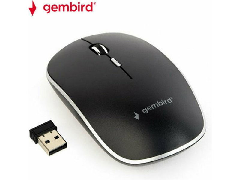 GEMBIRD MUSW-4BS-01 Ασύρματο Ποντίκι Μαύρο 0041070 GEMBIRD MUSW-4BS-01 Ασύρματο Ποντίκι Μαύρο 0041070