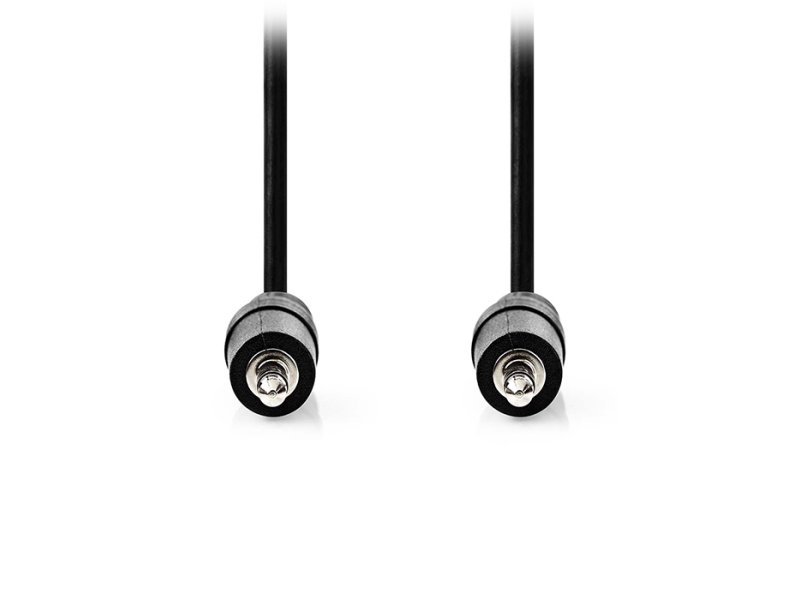 NEDIS CAGL22000BK10 Καλώδιο ήχου 3,5mm αρσ. Stereo - 3,5mm αρσ. Stereo, 1.00m Μαύρο 0041081 NEDIS CAGL22000BK10 Καλώδιο ήχου 3,5mm αρσ. Stereo - 3,5mm αρσ. Stereo, 1.00m Μαύρο 0041081