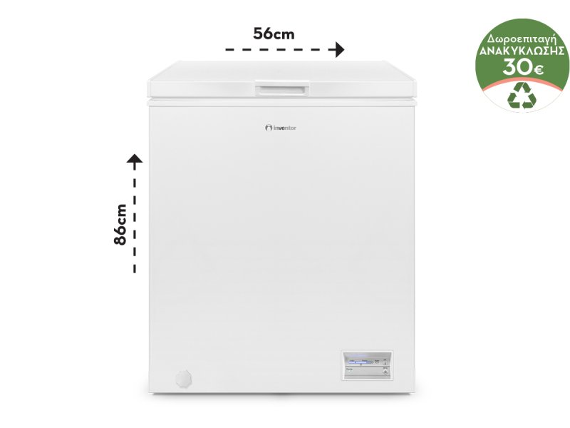 INVENTOR MDH-145EL Καταψύκτης Μπαούλο 142lt 0041084 INVENTOR MDH-145EL Καταψύκτης Μπαούλο 142lt 0041084