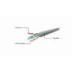 CABLEXPERT PP6U-10M UTP CAT6 PATCH CORD 10M GREY 0041135 CABLEXPERT PP6U-10M UTP CAT6 PATCH CORD 10M GREY 0041135
