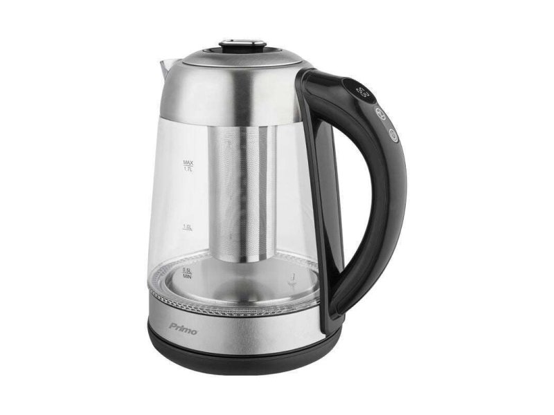 PRIMO PRCK-40497 Βραστήρας Γυάλινος 1.7lt 2200W Inox/Μαύρος 0041179 PRIMO PRCK-40497 Βραστήρας Γυάλινος 1.7lt 2200W Inox/Μαύρος 0041179