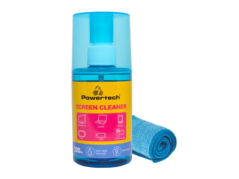 POWERTECH PT-1312 Σπρέι Καθαρισμού Οθόνης PT-1312 με Πανί Μικροϊνών, 200ml 0041215 POWERTECH PT-1312 Σπρέι Καθαρισμού Οθόνης PT-1312 με Πανί Μικροϊνών, 200ml 0041215