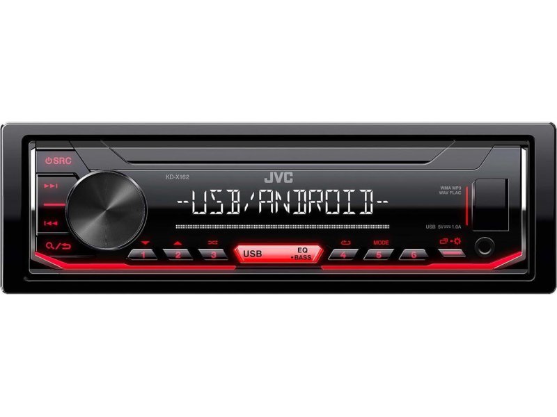JVC KD-X162 Ηχοσύστημα Αυτοκινήτου Universal 1DIN (USB/AUX) με Αποσπώμενη Πρόσοψη 0041260 JVC KD-X162 Ηχοσύστημα Αυτοκινήτου Universal 1DIN (USB/AUX) με Αποσπώμενη Πρόσοψη 0041260
