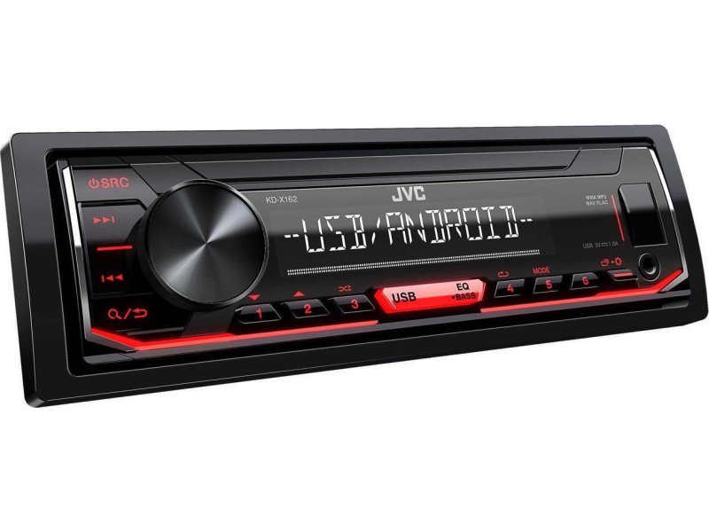 JVC KD-X162 Ηχοσύστημα Αυτοκινήτου Universal 1DIN (USB/AUX) με Αποσπώμενη Πρόσοψη 0041260 JVC KD-X162 Ηχοσύστημα Αυτοκινήτου Universal 1DIN (USB/AUX) με Αποσπώμενη Πρόσοψη 0041260
