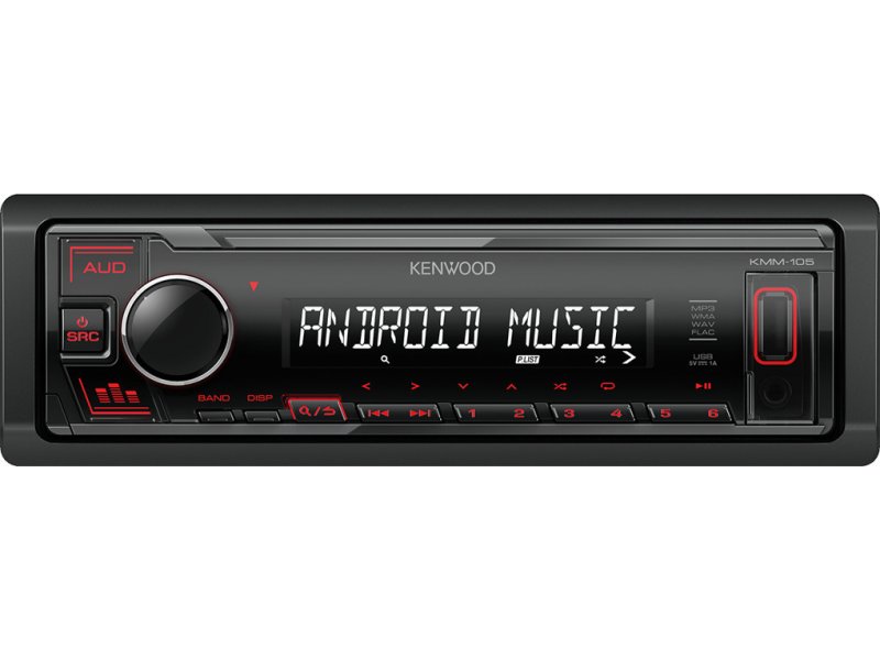KENWOOD KMM-105RY Ηχοσύστημα Αυτοκινήτου Universal 1DIN (USB/AUX) με Αποσπώμενη Πρόσοψη 0041261 KENWOOD KMM-105RY Ηχοσύστημα Αυτοκινήτου Universal 1DIN (USB/AUX) με Αποσπώμενη Πρόσοψη 0041261