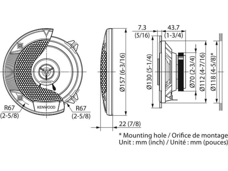 KENWOOD KFCS1366 Σετ Ηχεία Αυτοκινήτου 5 KENWOOD KFCS1366 Σετ Ηχεία Αυτοκινήτου 5