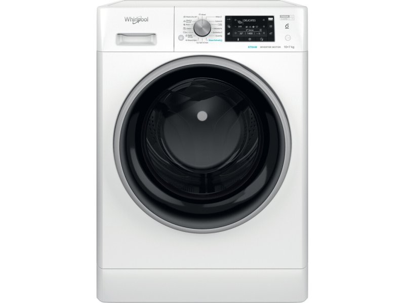 WHIRLPOOL FFWDD 107426 BSV EE Πλυντήριο-Στεγνωτήριο Ρούχων 10kg/7kg Ατμού 1400rpm 0041303 WHIRLPOOL FFWDD 107426 BSV EE Πλυντήριο-Στεγνωτήριο Ρούχων 10kg/7kg Ατμού 1400rpm 0041303