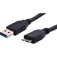 POWERTECH CAB-U004 Regular USB 3.0 to micro USB-B Cable Μαύρο 1.5m 0041334