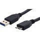 POWERTECH CAB-U004 Regular USB 3.0 to micro USB-B Cable Μαύρο 1.5m 0041334 POWERTECH CAB-U004 Regular USB 3.0 to micro USB-B Cable Μαύρο 1.5m 0041334