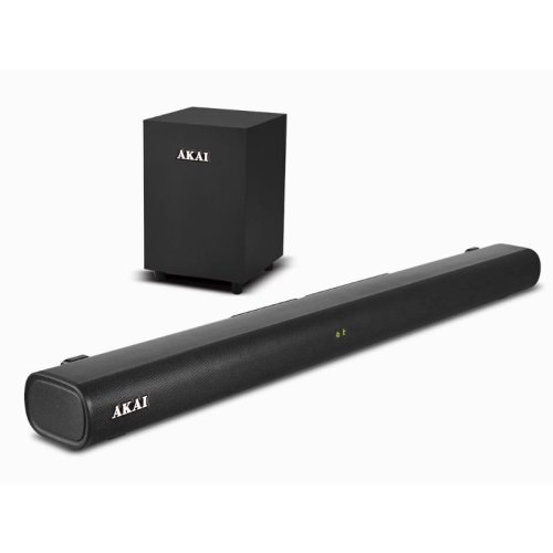 AKAI ASB-20CSW Soundbar 80W 2.1 Bluetooth με Ασύρματο Subwoofer και Τηλεχειριστήριο Μαύρο 0041569
