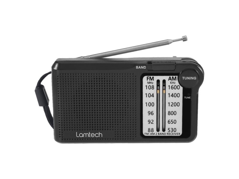Lamtech LAM112549 2 Band Φορητό Ραδιόφωνο Επαναφορτιζόμενο Μαύρο 0041576 Lamtech LAM112549 2 Band Φορητό Ραδιόφωνο Επαναφορτιζόμενο Μαύρο 0041576