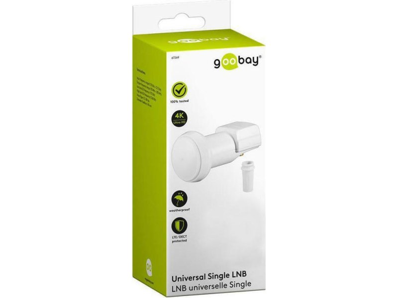 GOOBAY 67269 LNB 1 Εξόδου 0.1dB 0041589 GOOBAY 67269 LNB 1 Εξόδου 0.1dB 0041589