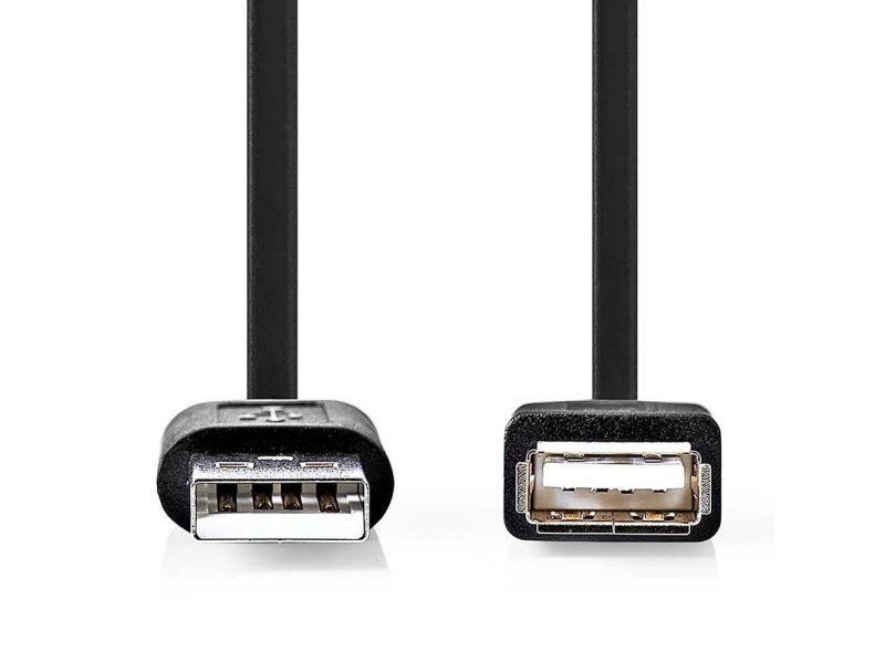 NEDIS CCGL60010BK20 Καλώδιο USB High-Speed Α αρσ. - USB A θηλ., 2.00m 0041603 NEDIS CCGL60010BK20 Καλώδιο USB High-Speed Α αρσ. - USB A θηλ., 2.00m 0041603