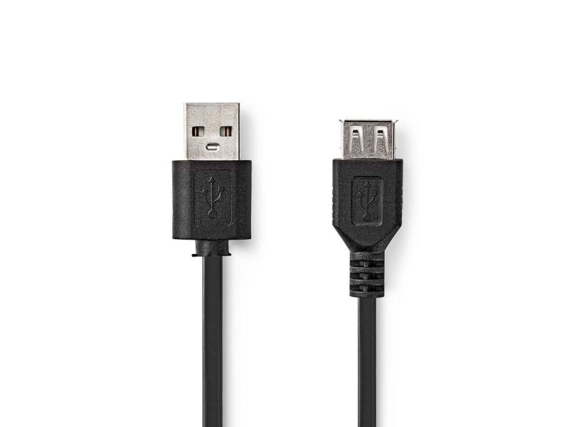 NEDIS CCGL60010BK20 Καλώδιο USB High-Speed Α αρσ. - USB A θηλ., 2.00m 0041603 NEDIS CCGL60010BK20 Καλώδιο USB High-Speed Α αρσ. - USB A θηλ., 2.00m 0041603