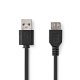 NEDIS CCGL60010BK20 Καλώδιο USB High-Speed Α αρσ. - USB A θηλ., 2.00m 0041603 NEDIS CCGL60010BK20 Καλώδιο USB High-Speed Α αρσ. - USB A θηλ., 2.00m 0041603